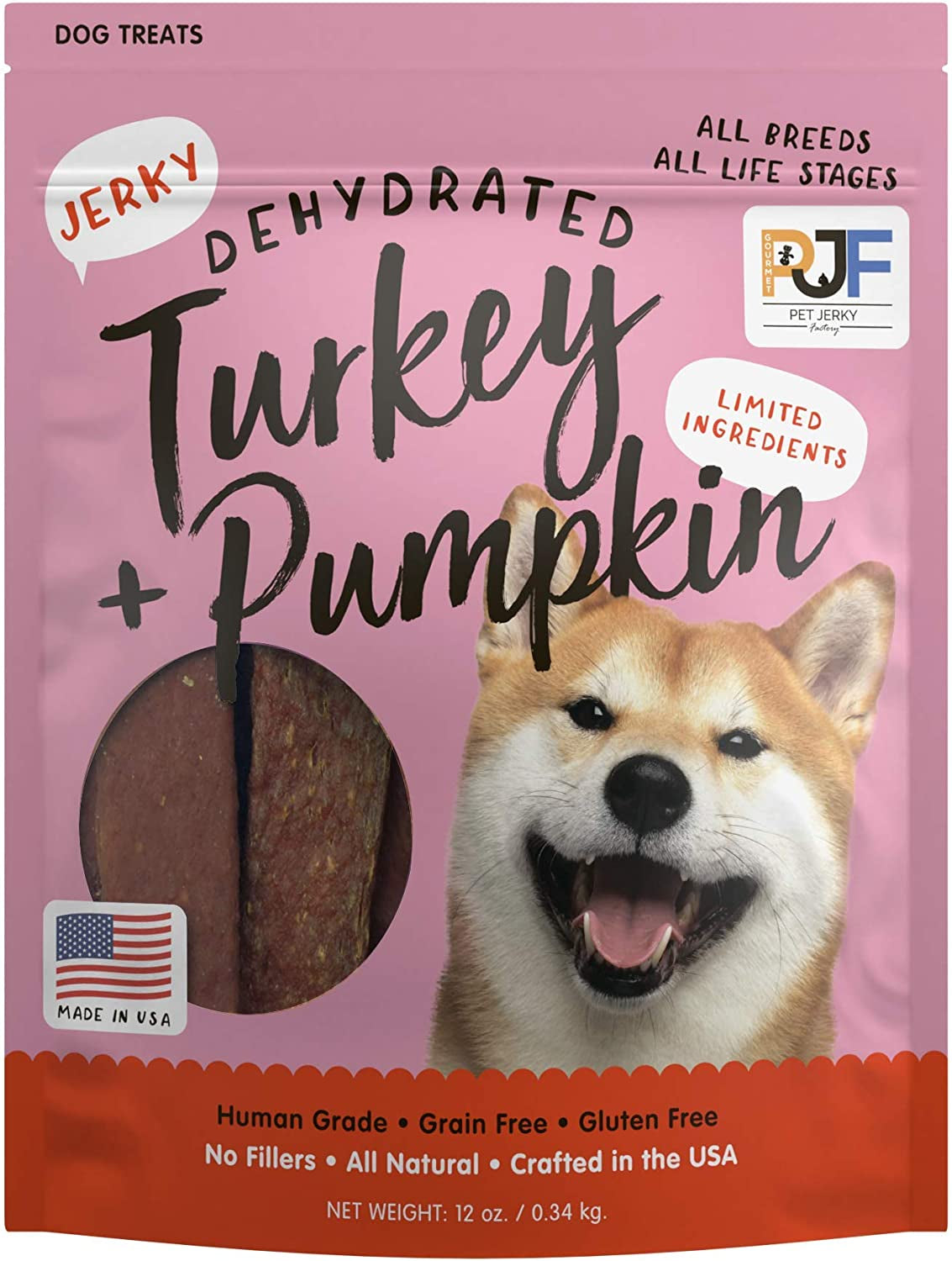 Premium Beef and Banana 5 Oz. Dog Jerky Treats | 100% Human Grade | USA Made | High Protein | Grain Free | Limited Ingredients | No Filler | BHA-BHT Free | Soft-Tender