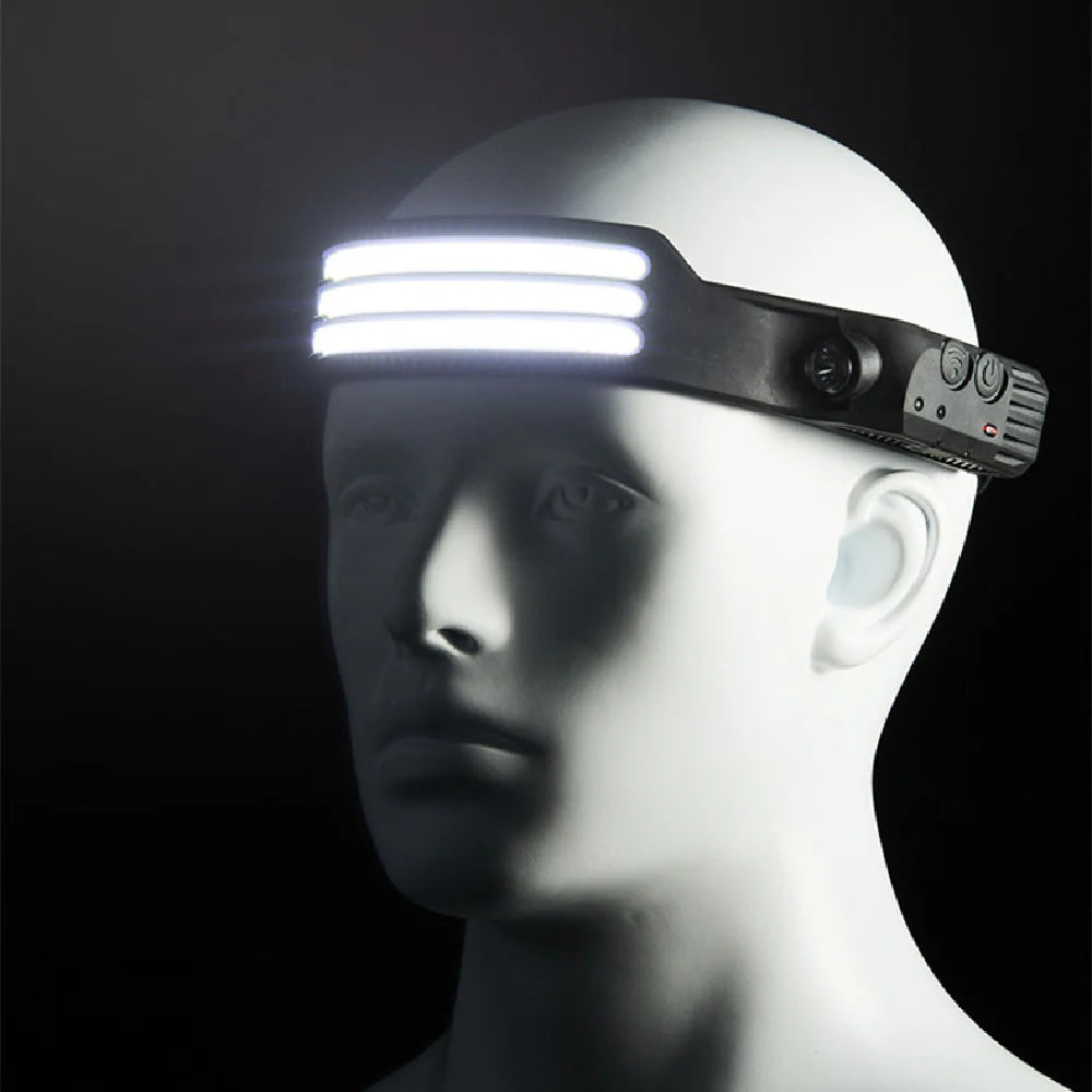 Smart Sensor Light Bright Headlamp Outdoor Wearable