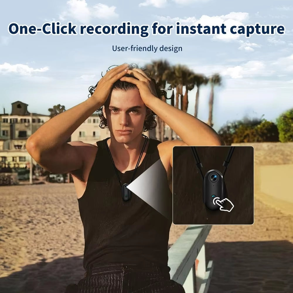 4K Mini Magnetic POV Pet Camera – Collar & Clip-On Bodycam for Cats & Dogs