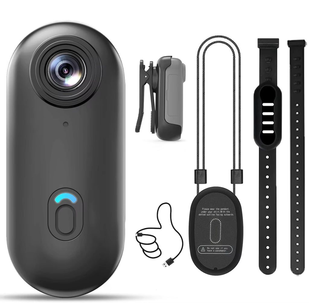 4K Mini Magnetic POV Pet Camera – Collar & Clip-On Bodycam for Cats & Dogs