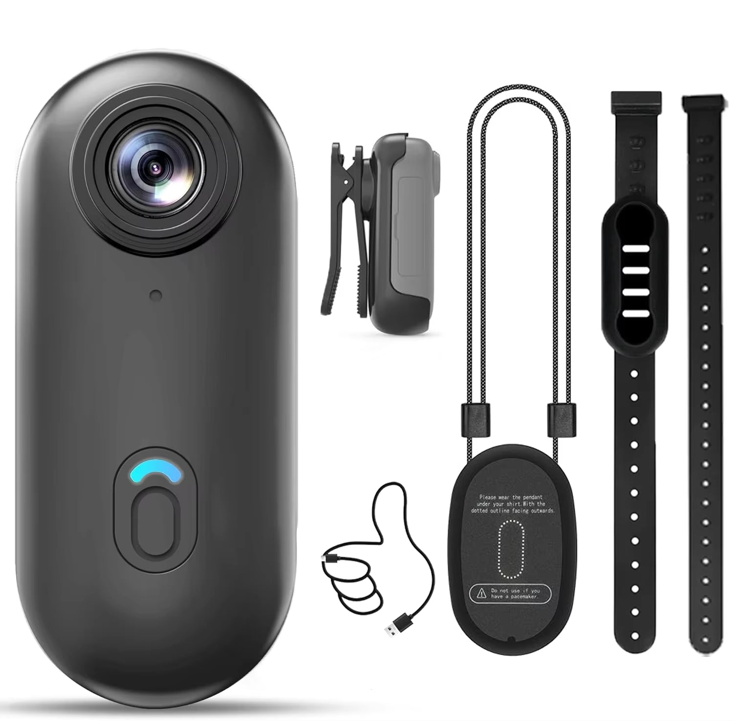 4K Mini Magnetic POV Pet Camera – Collar & Clip-On Bodycam for Cats & Dogs