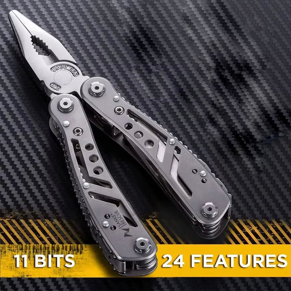 IronEdge 24-in-1 Multitool Pliers – Professional Multi-Tool for Camping, Survival, Hunting, and Everyday Use – Perfect Gift for Men and Dads