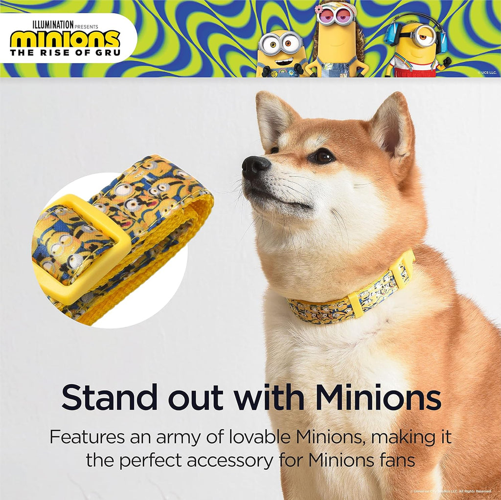 Dog Collar, Large, Yellow, More than a Minion| Gifts for  Fans and Their Pets | Officially Licensed Pet Products from Universal Studios
