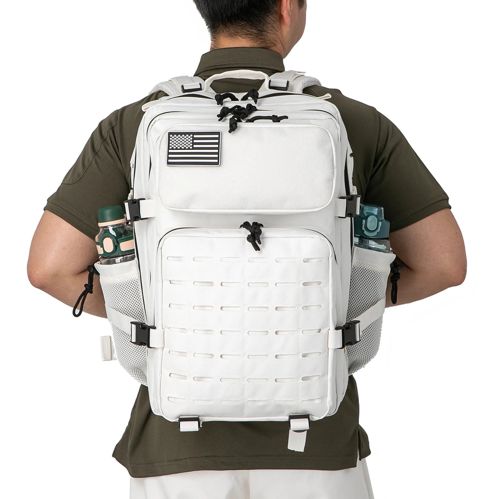 25L/45L Tactical Backpack – Outdoor Survival Bug Out Rucksack with Bottle Holder