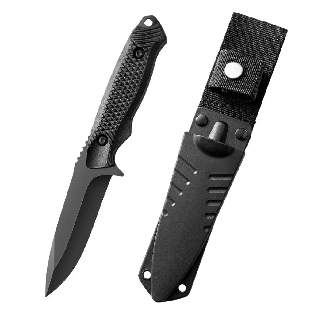 Stainless Steel Outdoor Pocket Knife with Sheath – Portable High Hardness BBQ & Utility Knife