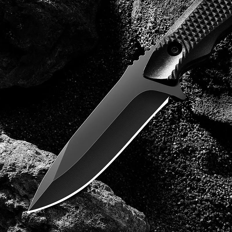 Stainless Steel Outdoor Pocket Knife with Sheath – Portable High Hardness BBQ & Utility Knife
