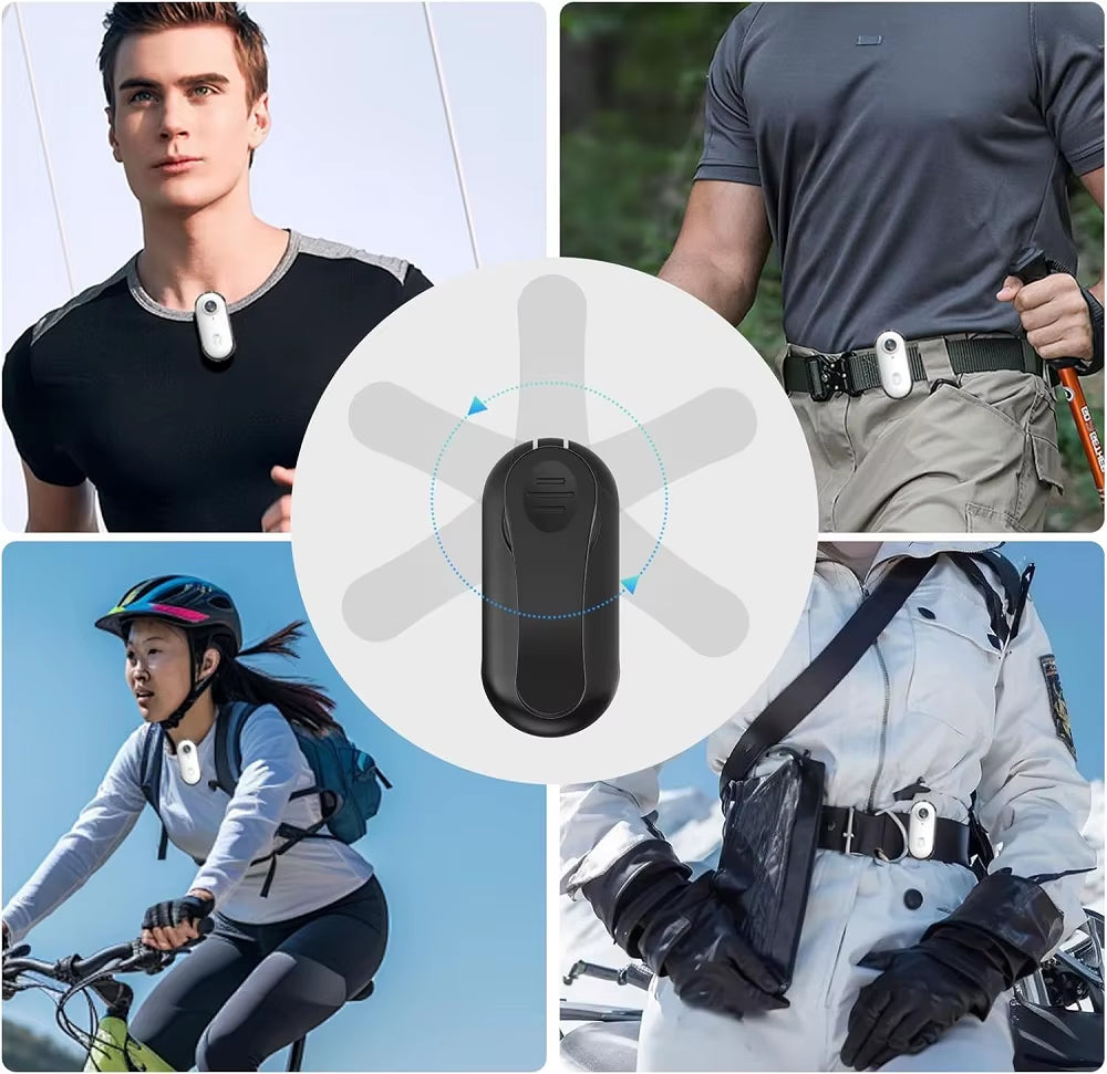 4K Mini Magnetic POV Pet Camera – Collar & Clip-On Bodycam for Cats & Dogs