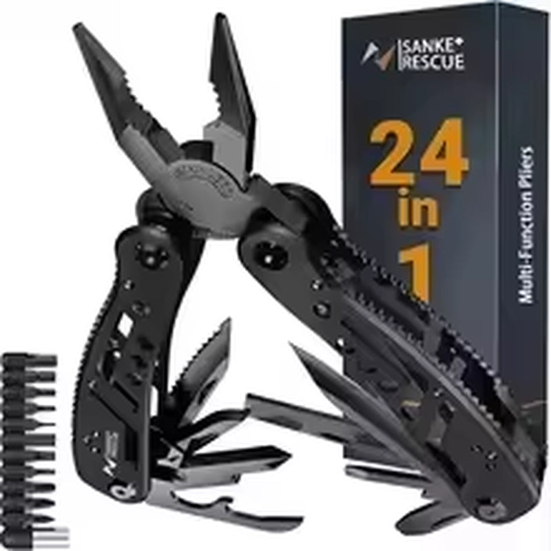 IronEdge 24-in-1 Multitool Pliers – Professional Multi-Tool for Camping, Survival, Hunting, and Everyday Use – Perfect Gift for Men and Dads